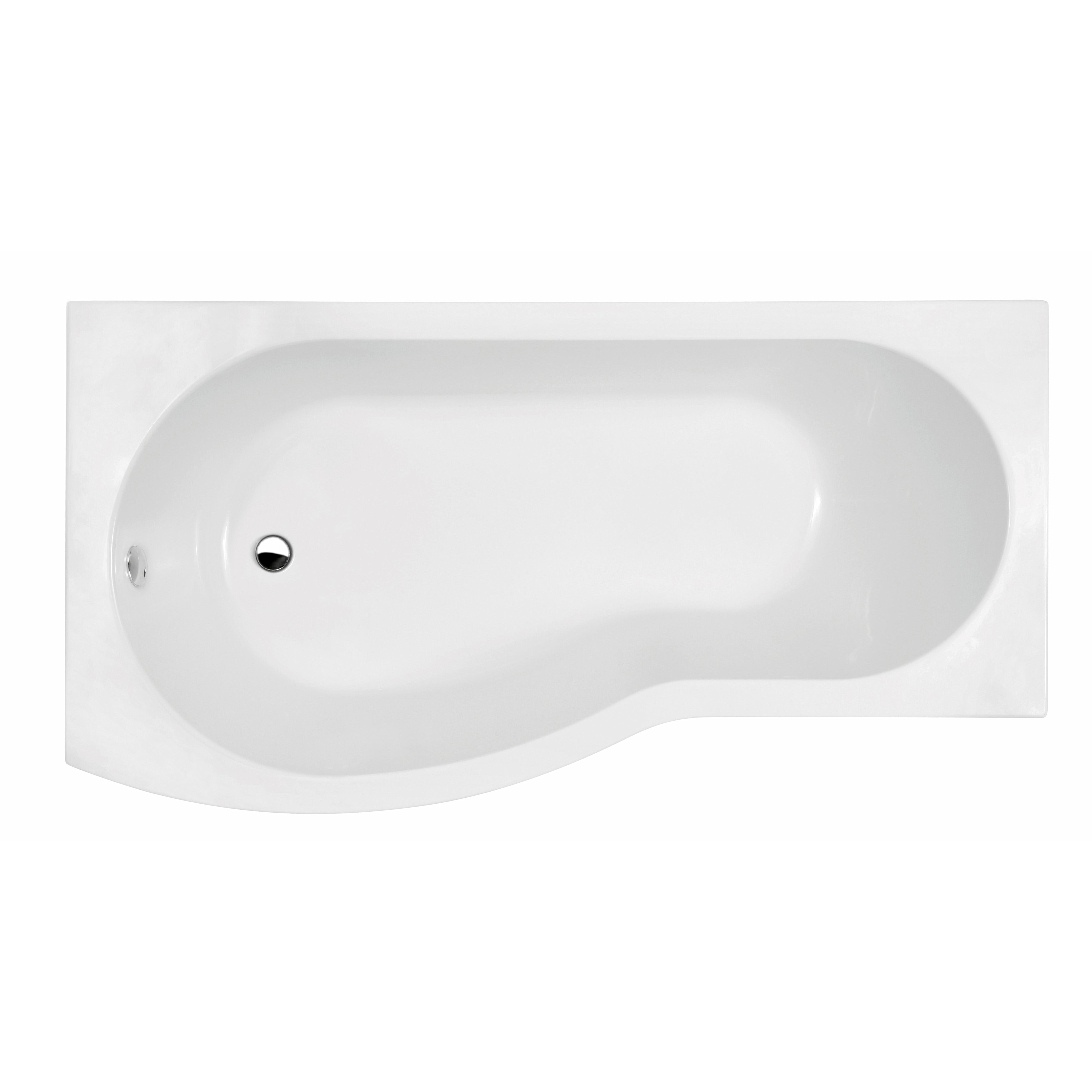 1500mm - Left Hand B-Shaped Bath | Acrylic