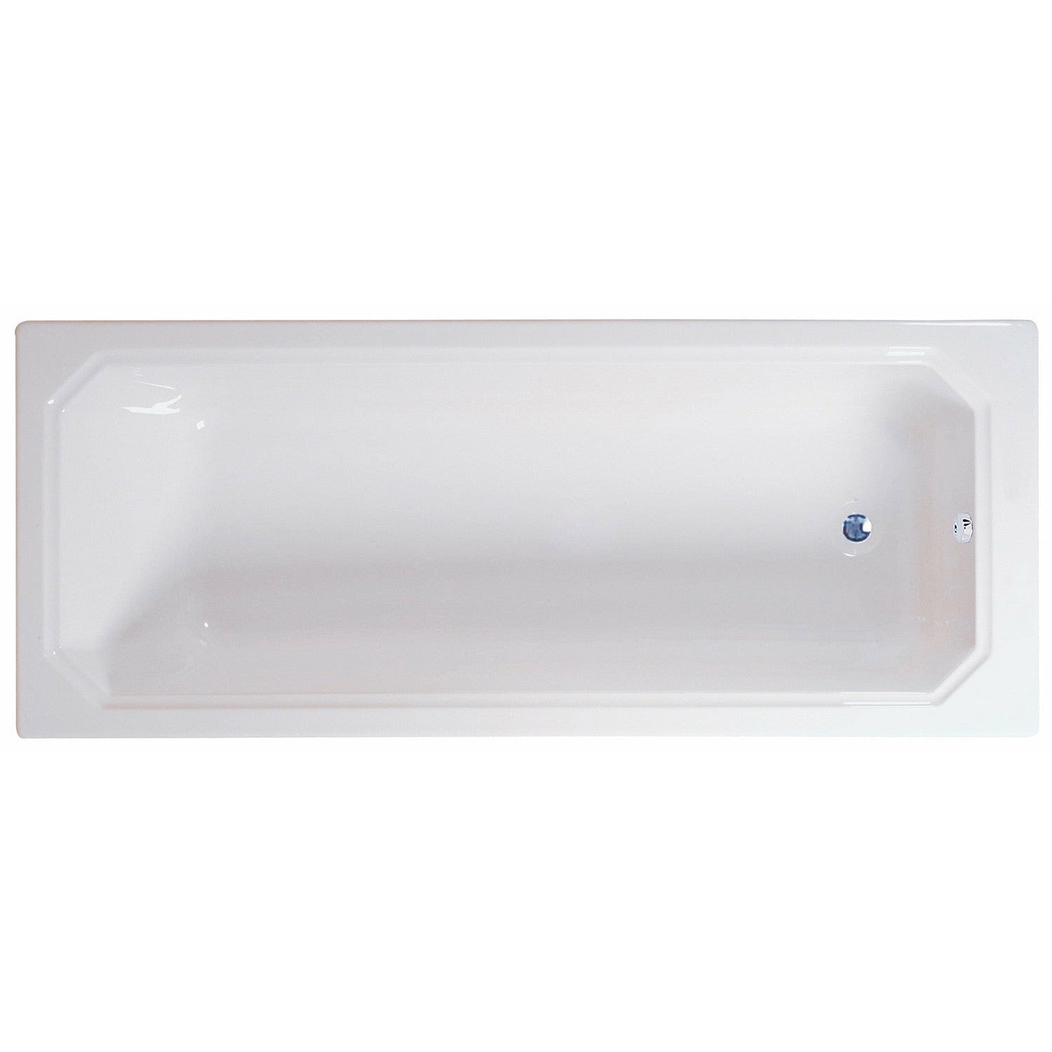 1700 x 700mm Square Single-Ended Straight Bath - Art