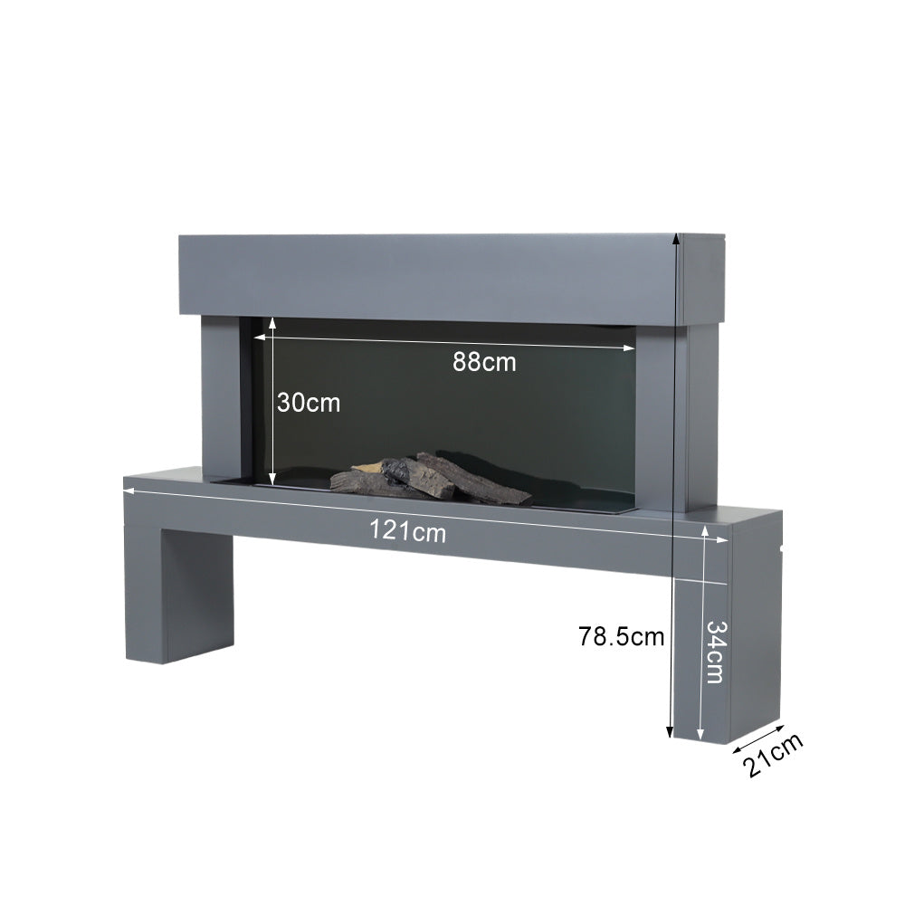 47-Inch Freestanding Electric Fireplace Suite