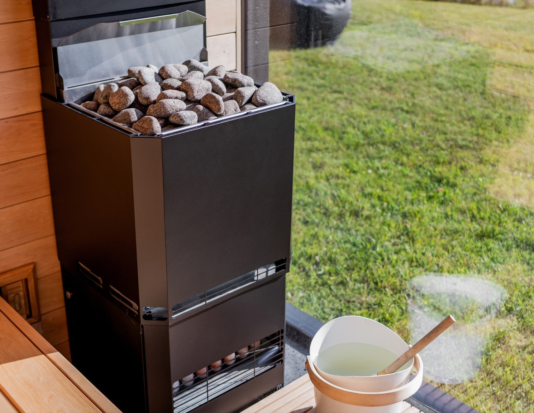 Saunum AIR L 13 Sauna Heater, 13kW Sauna Heater w/Climate Equalizer (317 - 565 ft³)