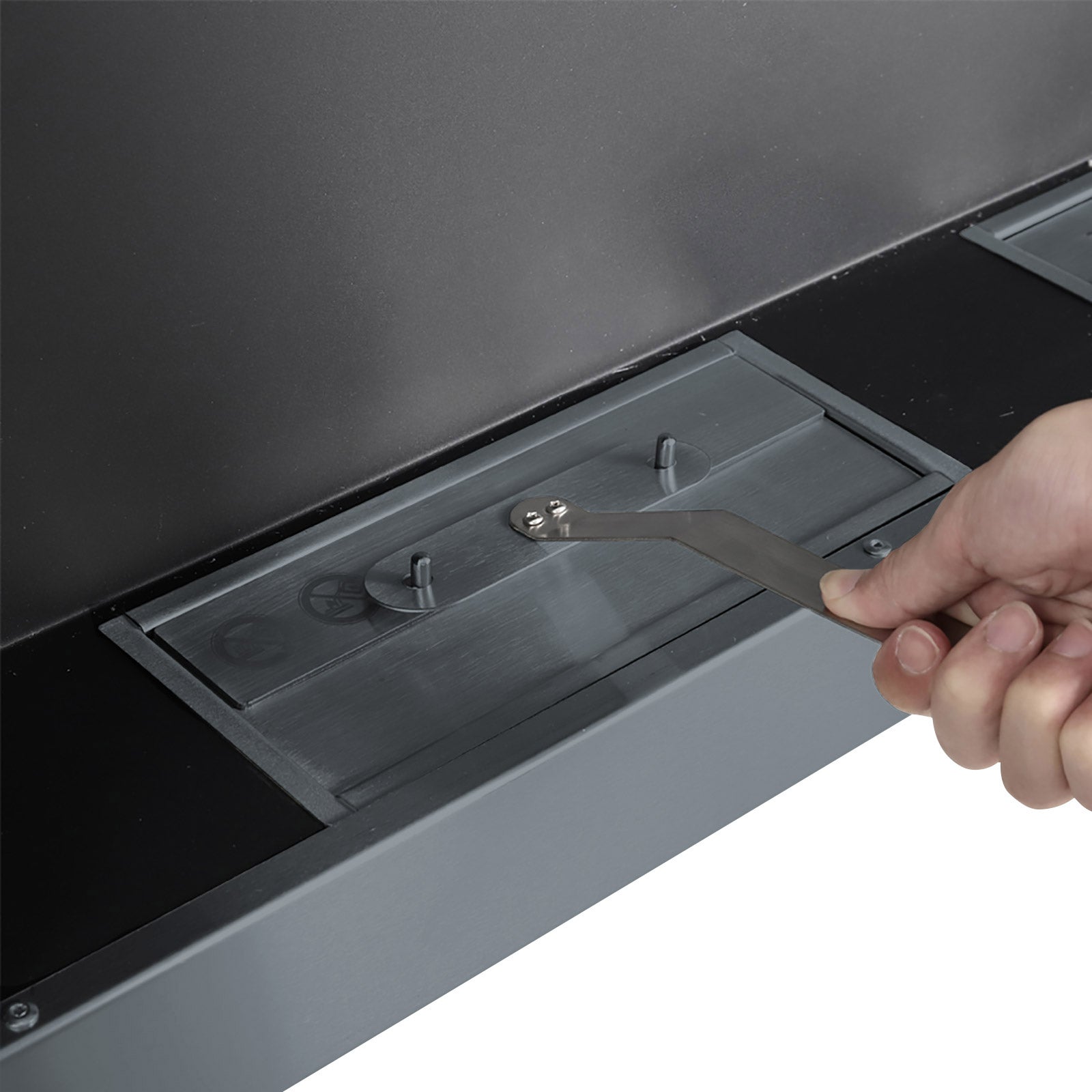 35/47 Inch Bioethanol Stainless Steel Wall Mounted Fireplace