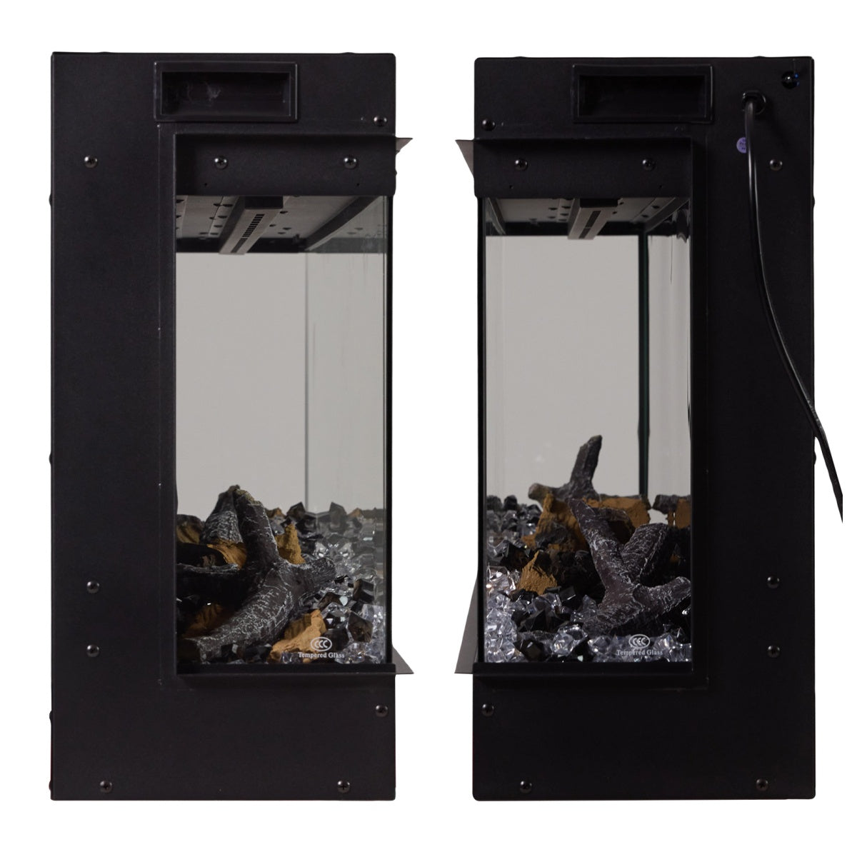 50/60/70/80inch 3-sided Electric Fireplace with Adjustable Color, Temperature and Timing, Controlled by APP