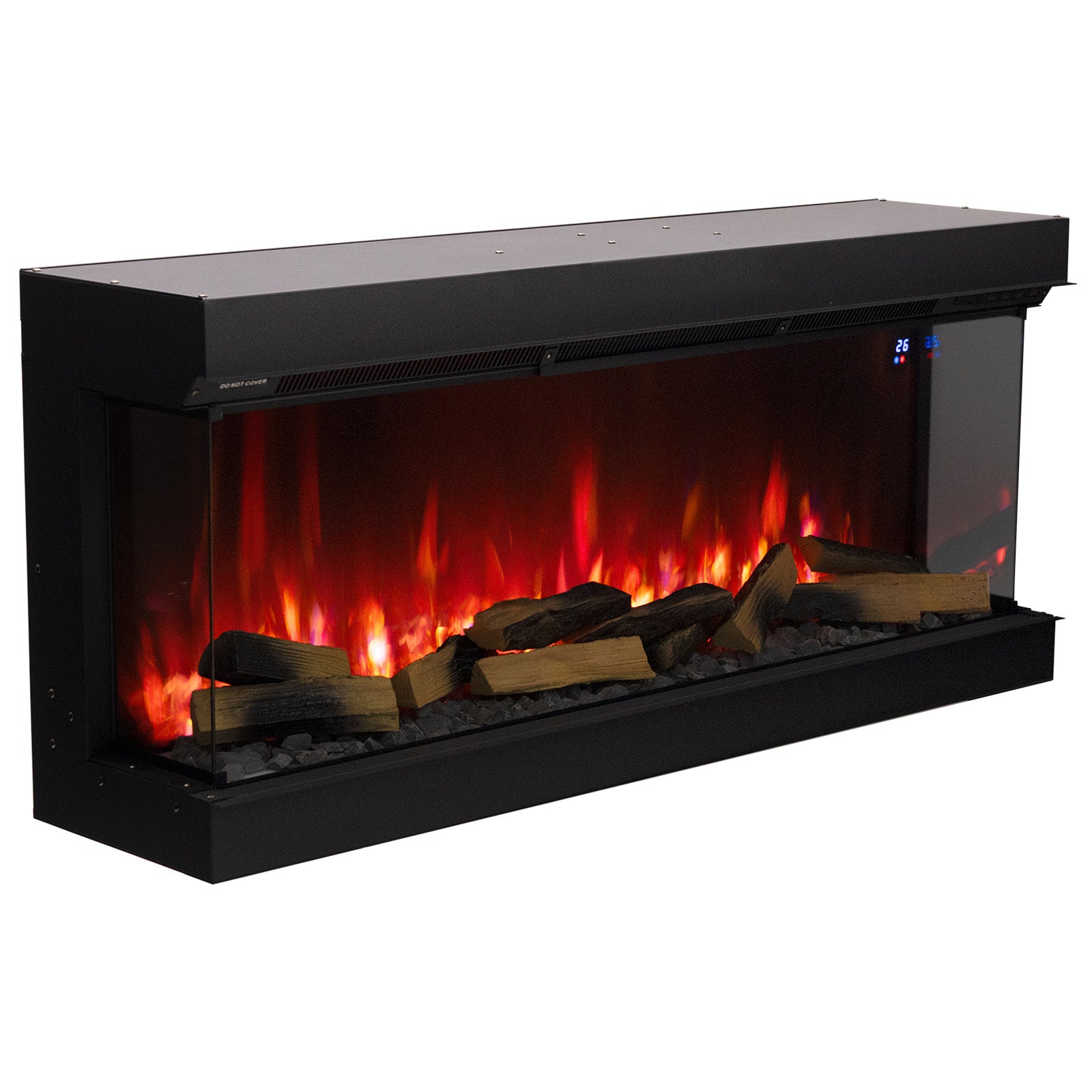 Wifi-Enabled 2/ 3-Sided Built-in Electric Fireplace with Crackling Sound