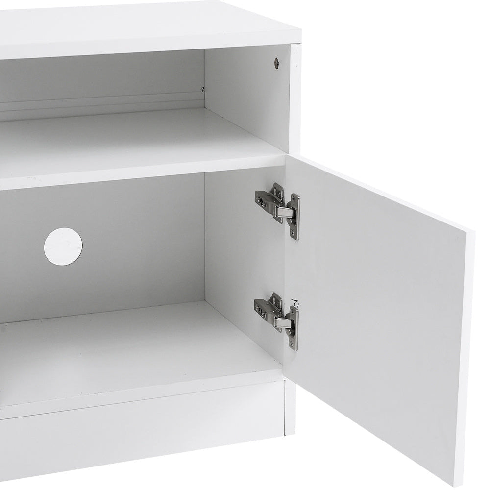 Modern Large TV Unit with Fireplace and Storage