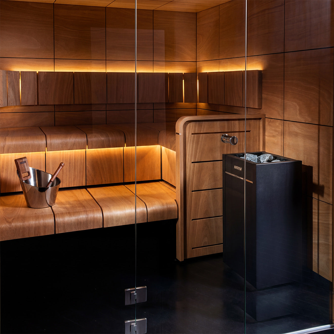 Harvia Virta Combi HL90SA 9kW Electric Sauna Heater Package