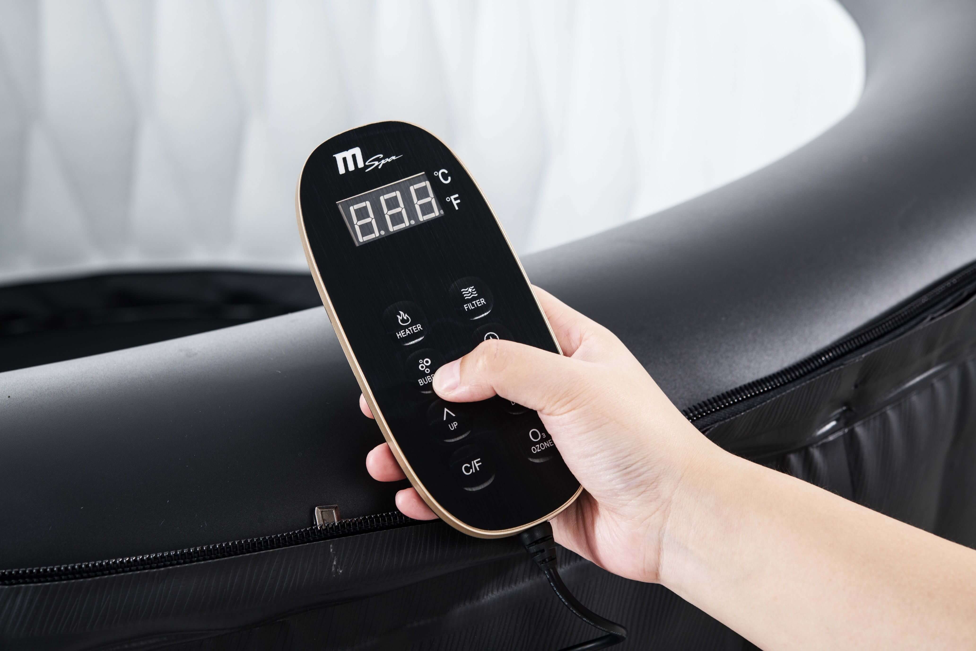 MSPA Round Blow Up Hot Tub for 2-4 People I 184 Gallon I Inflatable Jacuzzi I SPAFAIR