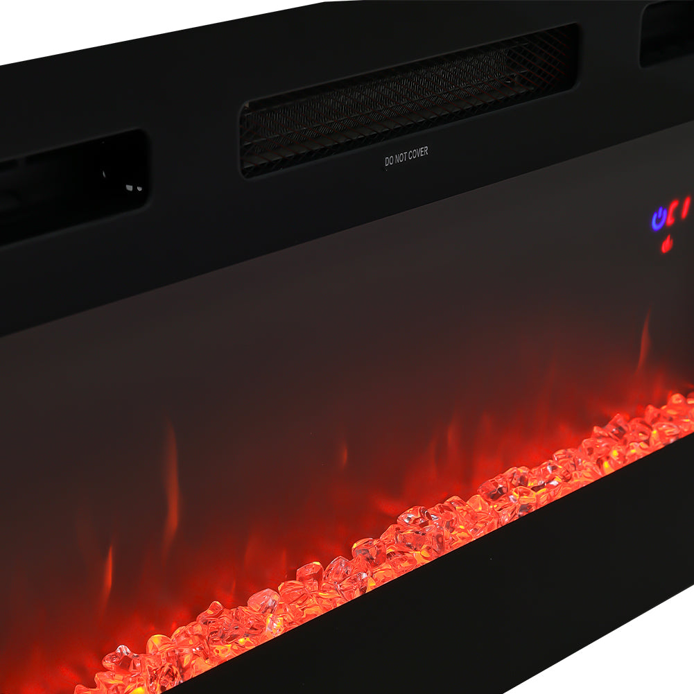 Modern Large TV Unit with Fireplace and Storage