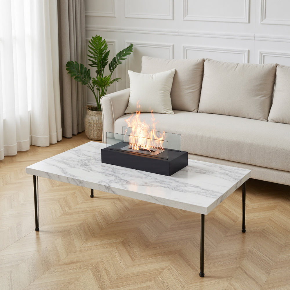 Tabletop Bio Ethanol Fireplace – Real Flame | Portable Indoor & Outdoor Use