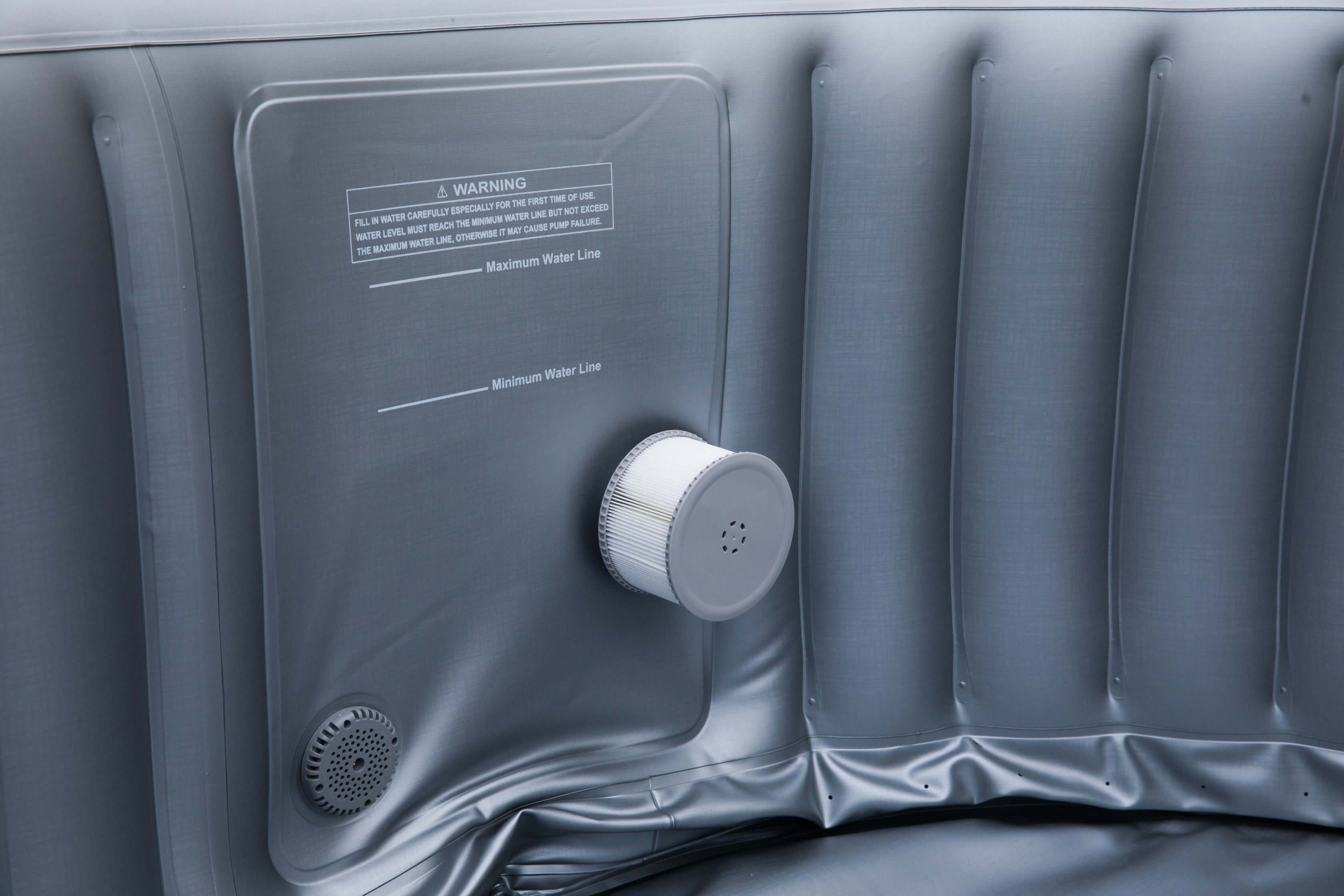 MSPA Round Inflatable Hot Tub for 2-4 people I 184 Gallon I SPAFAIR