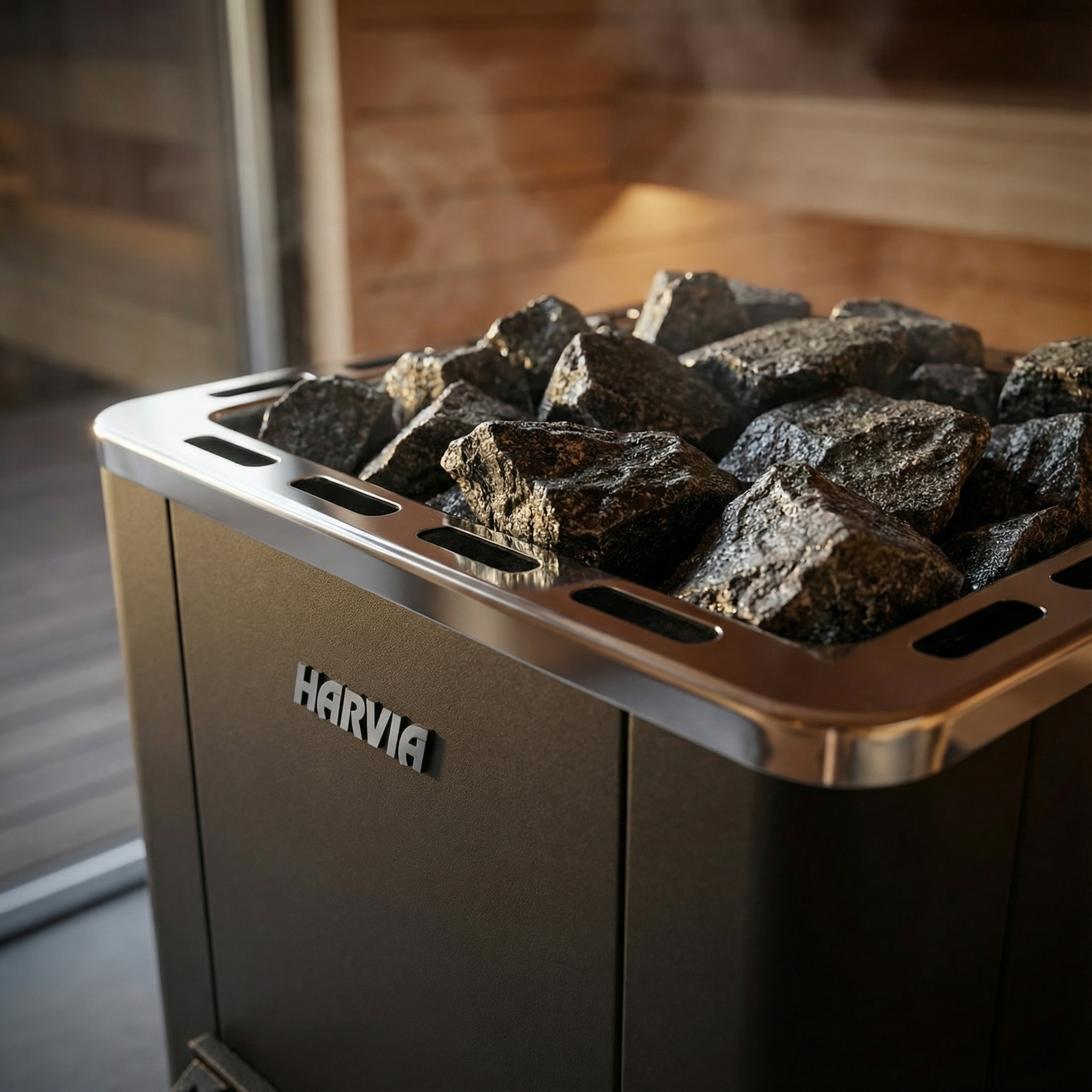 Harvia 50 Series 40kW Wood Burning Sauna Stove for Large Sauna Rooms