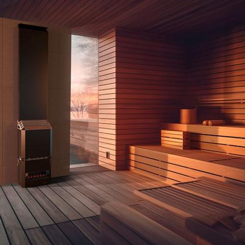 Saunum AIR 7 Air Series, 6.4kW Sauna Heater w/Climate Equalizer (177 - 282 ft³)