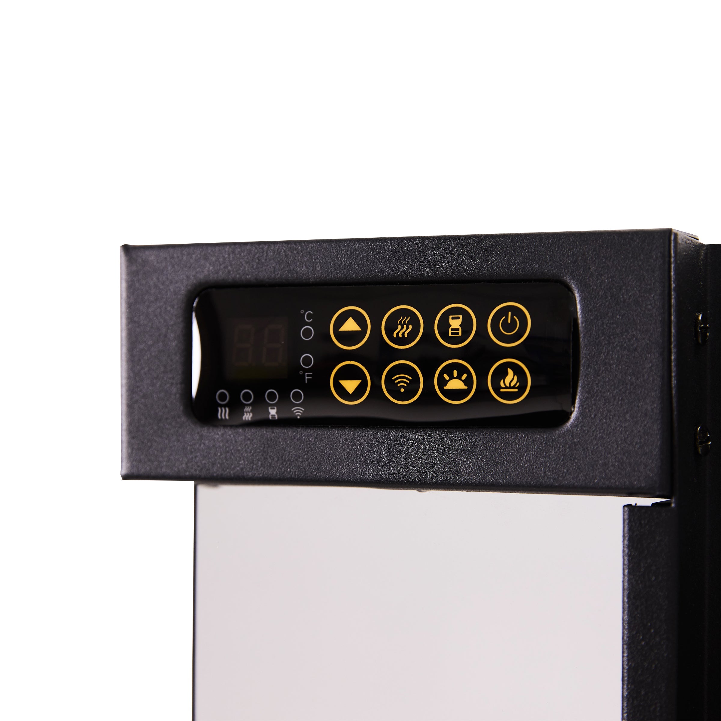 42/48/56/72inch 3-Sided Black/White Electric Fireplace with Remote Control, WiFi Function, Adjustable LED Flames and Heating Modes