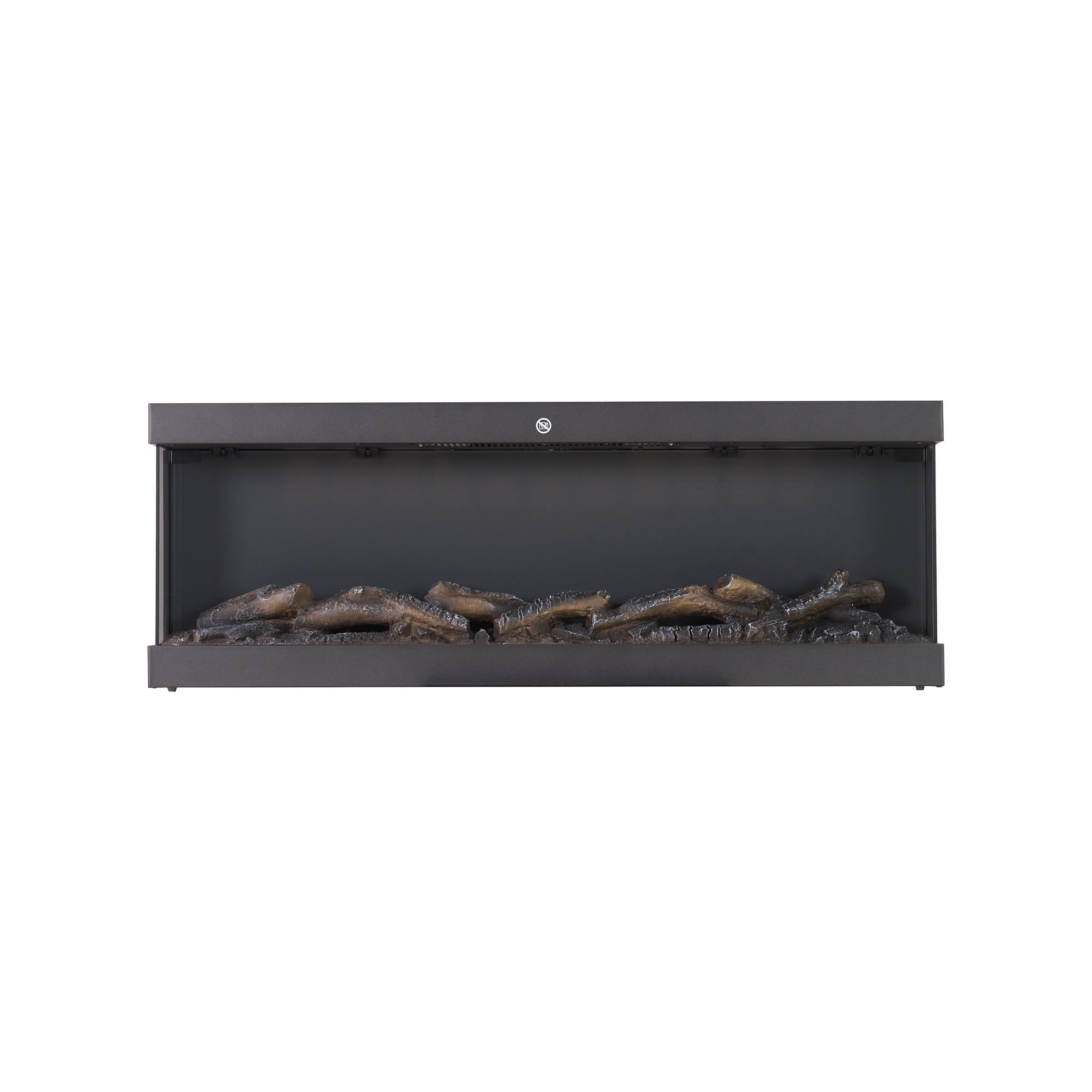 42/48/56/72inch 3-Sided Black/White Electric Fireplace with Remote Control, WiFi Function, Adjustable LED Flames and Heating Modes