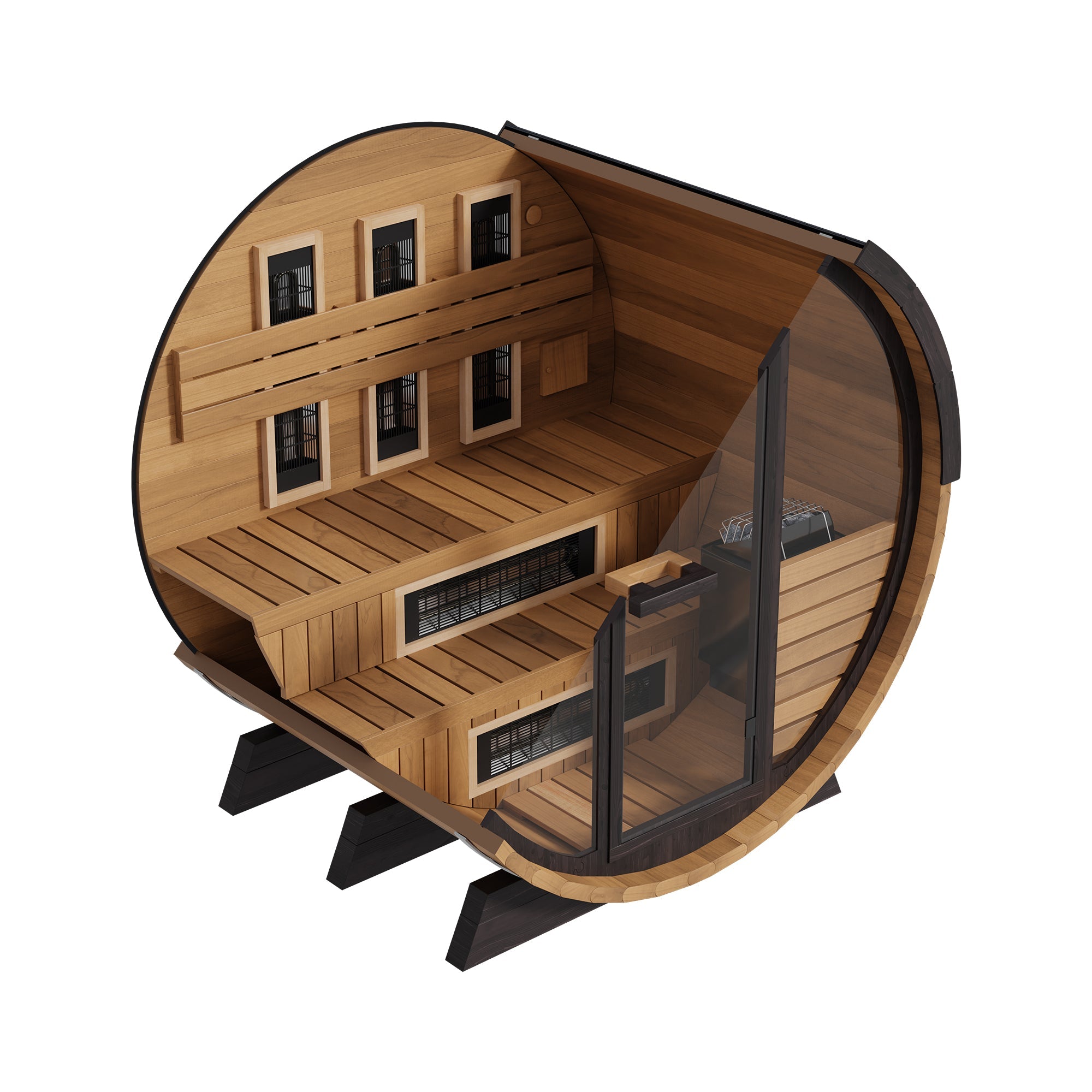 Finnmark FD-6 Cedar Combination Outdoor Barrel Sauna