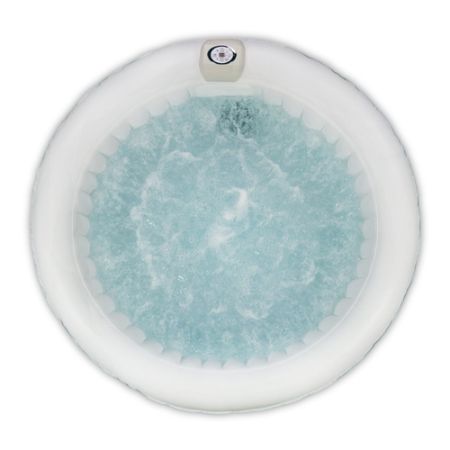 ALEKO Round Inflatable Hot Tub With Cover 2-4 Person - 210 Gallon I SPAFAIR