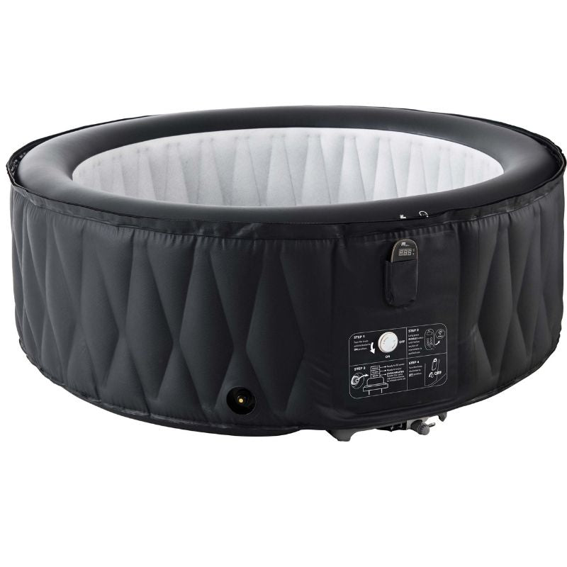 MSPA Round Blow Up Hot Tub for 2-4 People I 184 Gallon I Inflatable Jacuzzi I SPAFAIR