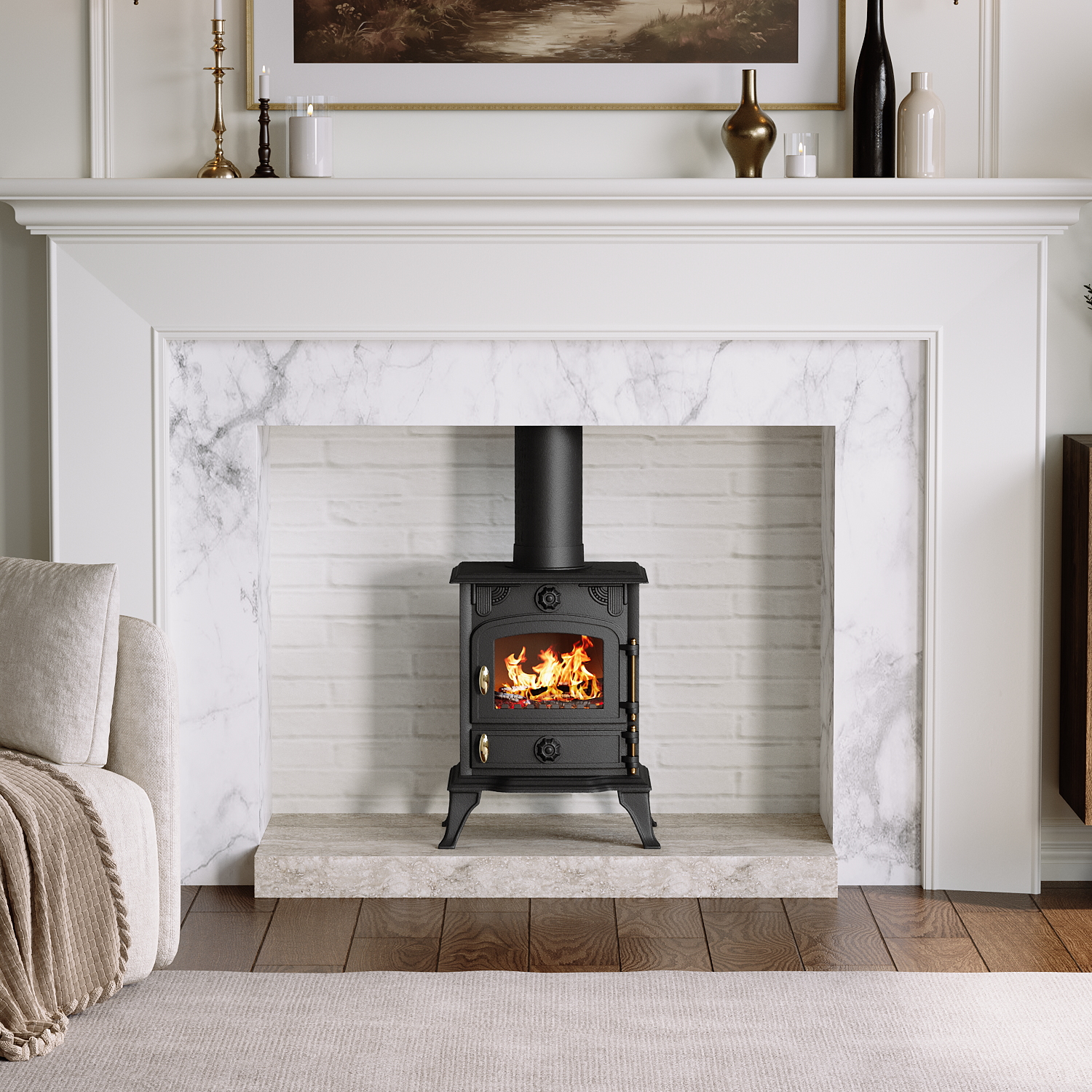 Cast Iron Fireplace | DEFRA Approved for Smoke Control Areas