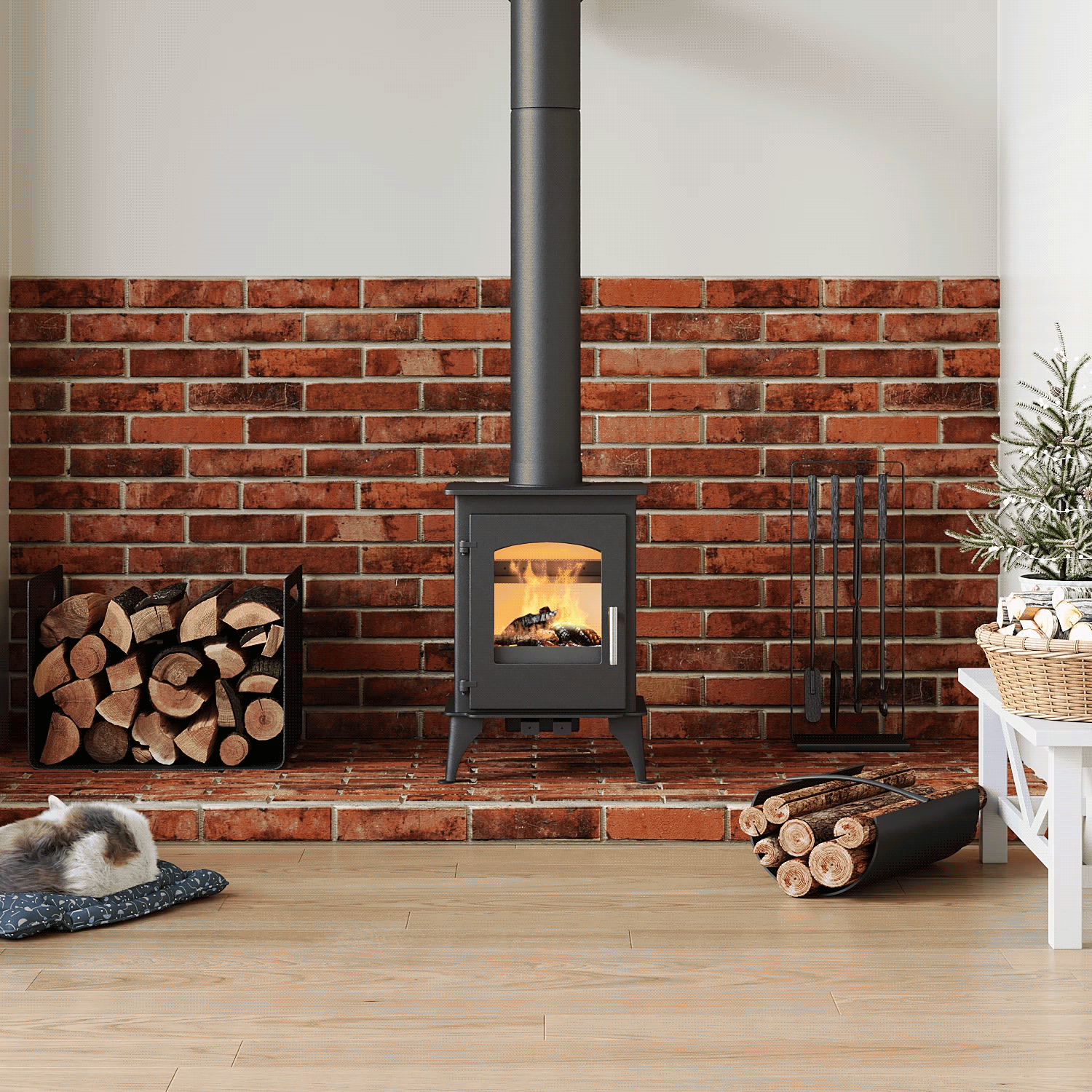 Cast Iron Fireplace | DEFRA Approved & High-Efficiency Wood Burner