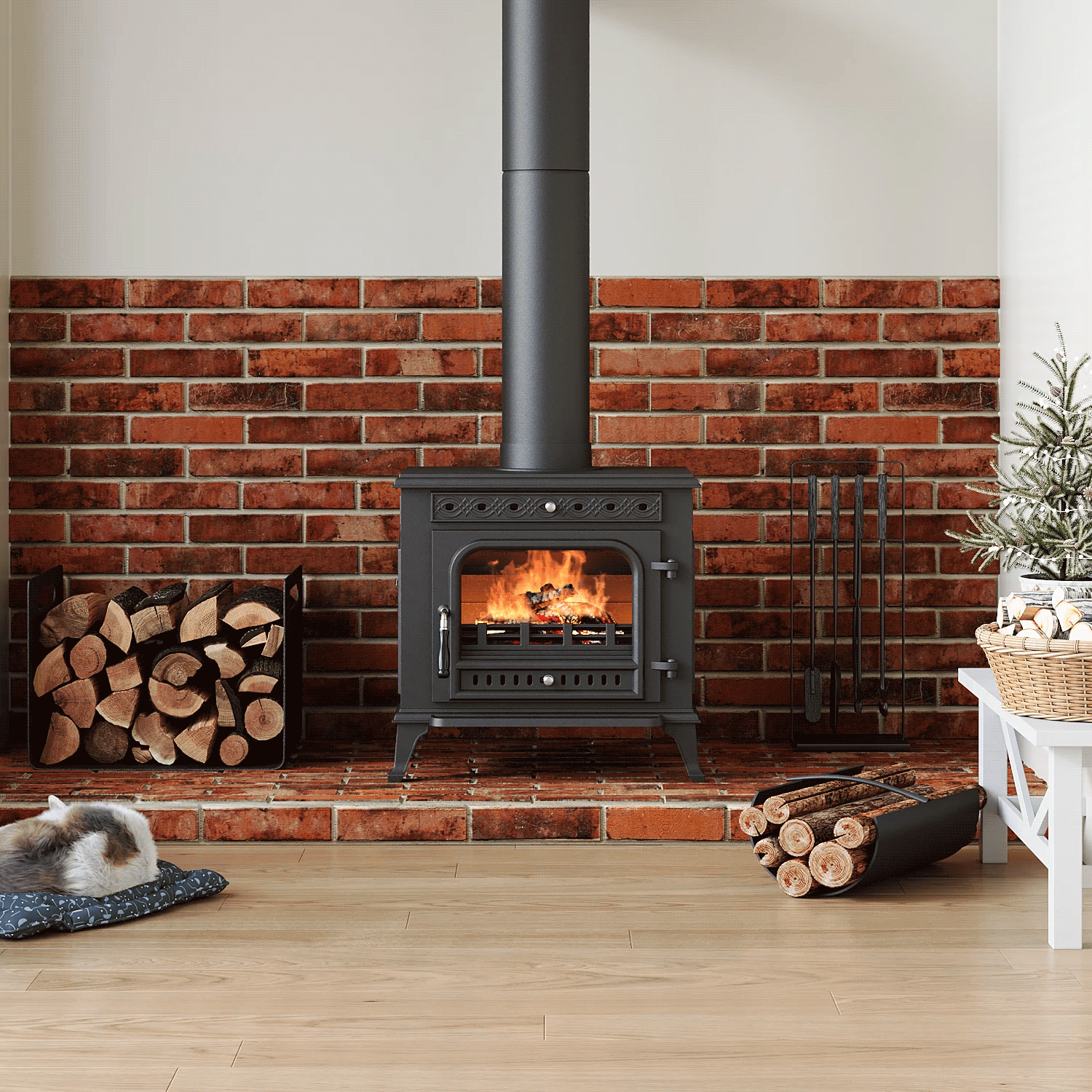 Victorian Cast Iron Fireplace Insert | DEFRA Approved & 79% Efficient