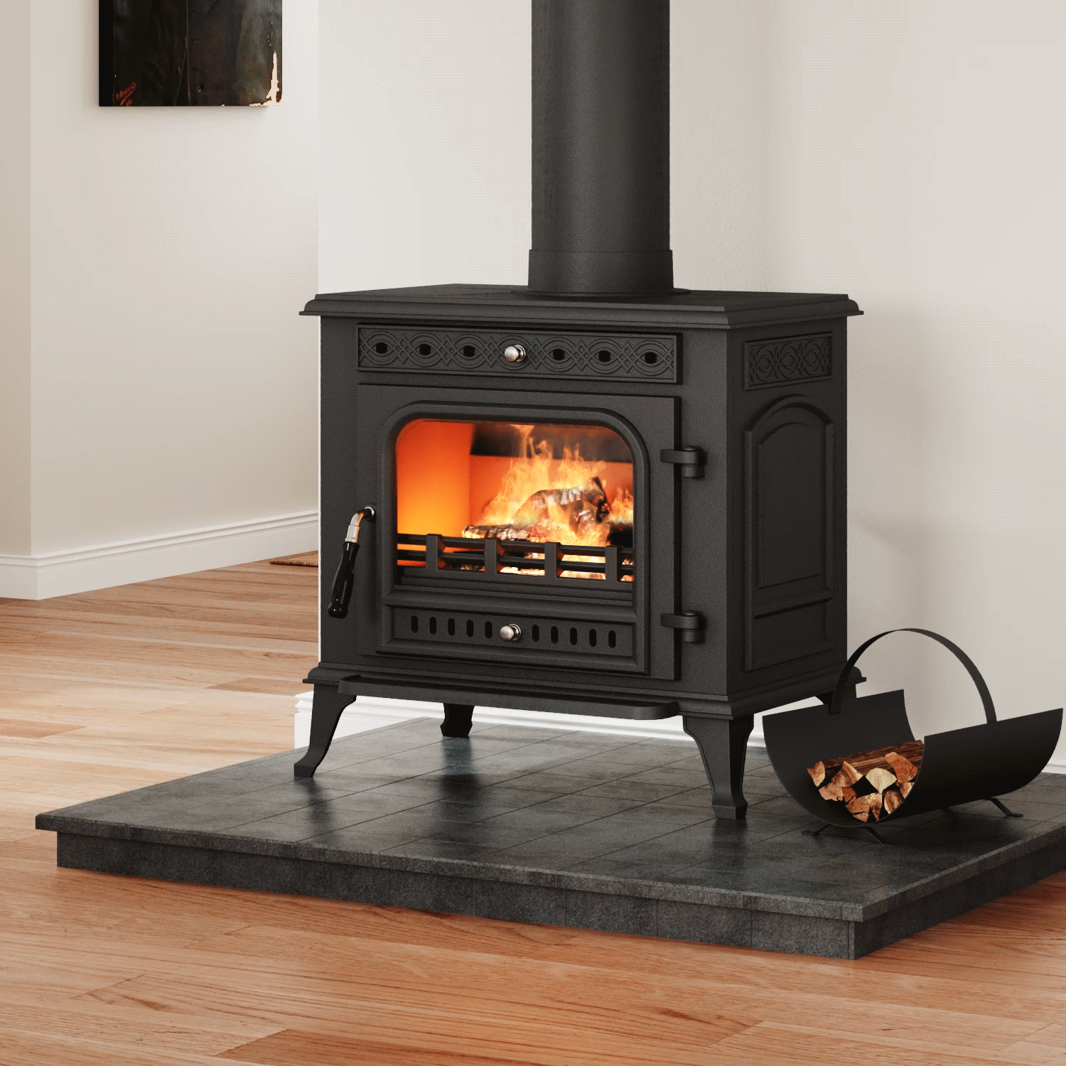 Victorian Cast Iron Fireplace Insert | DEFRA Approved & 79% Efficient