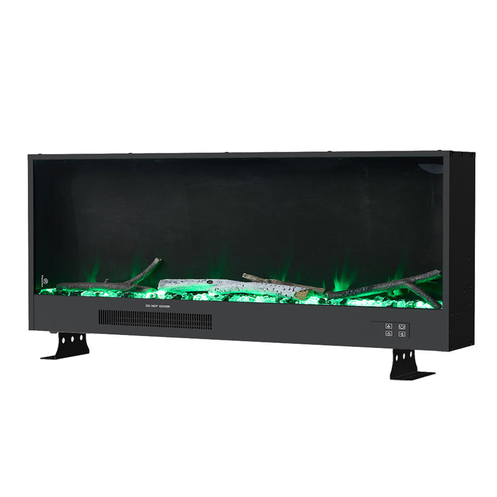 33/46/58inch WiFi Electric Fireplace with LED Display, Realistic Flame Effect & App Control