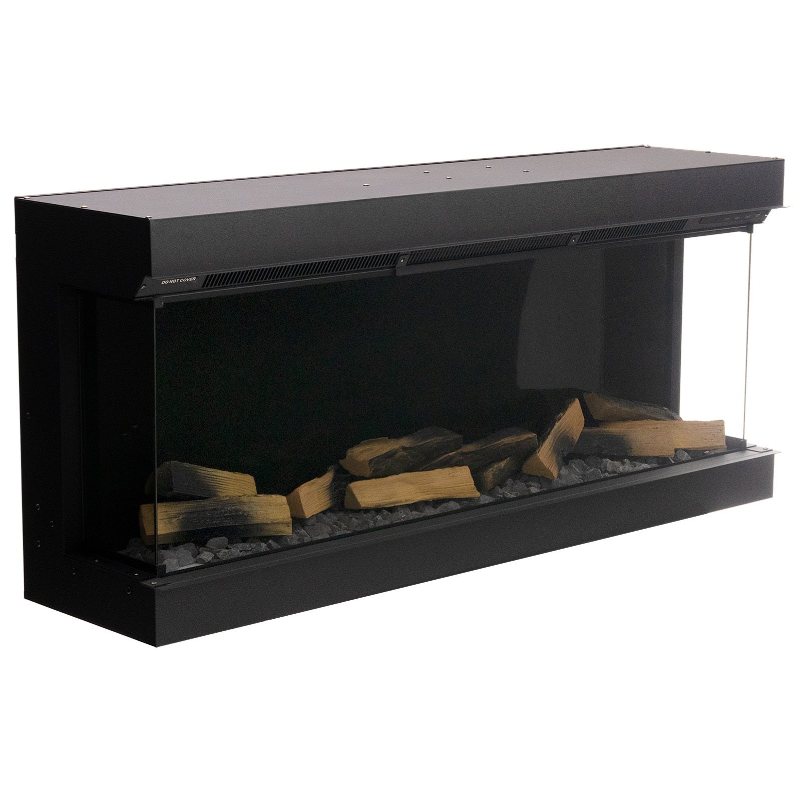 Wifi-Enabled 2/ 3-Sided Built-in Electric Fireplace with Crackling Sound
