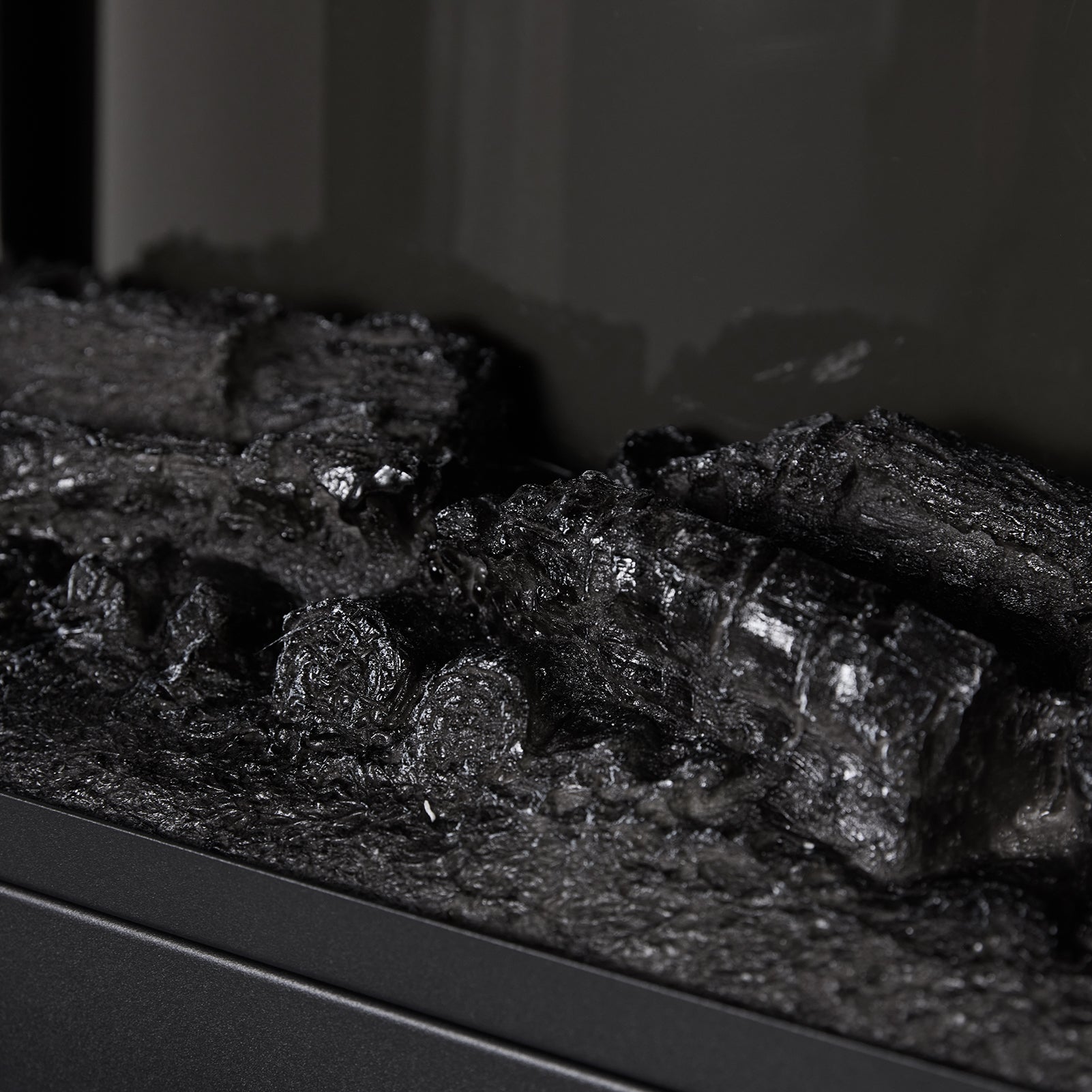 3-Sided Freestanding Electric Fireplace with Remote Control – Black, 900/1800W, Adjustable LED Flame & Temperature