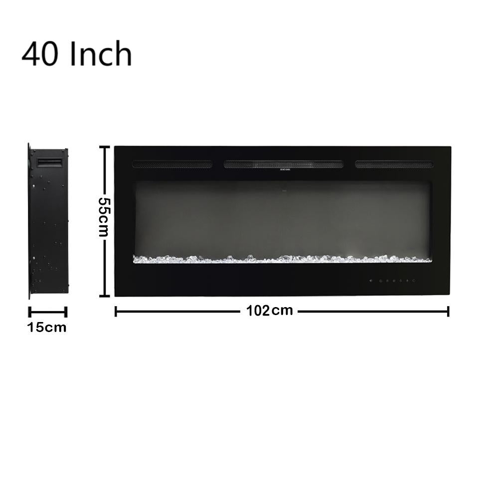 40/50/60/70/80inch Remote-Controlled LED Wall Mounted Electric Fireplace