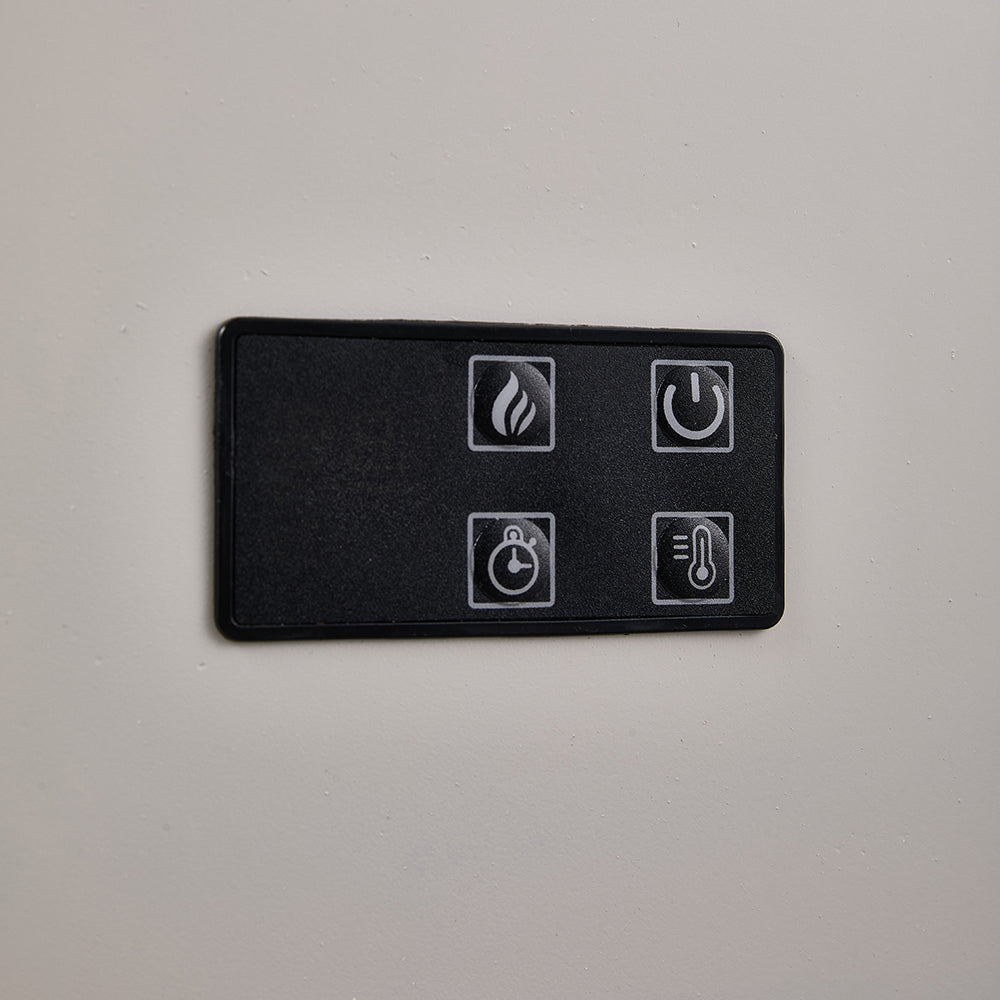 47/59 Inch Wall Mounted Electric Fireplace with Faux Stone Mantel, WiFi, Remote & LED Flames