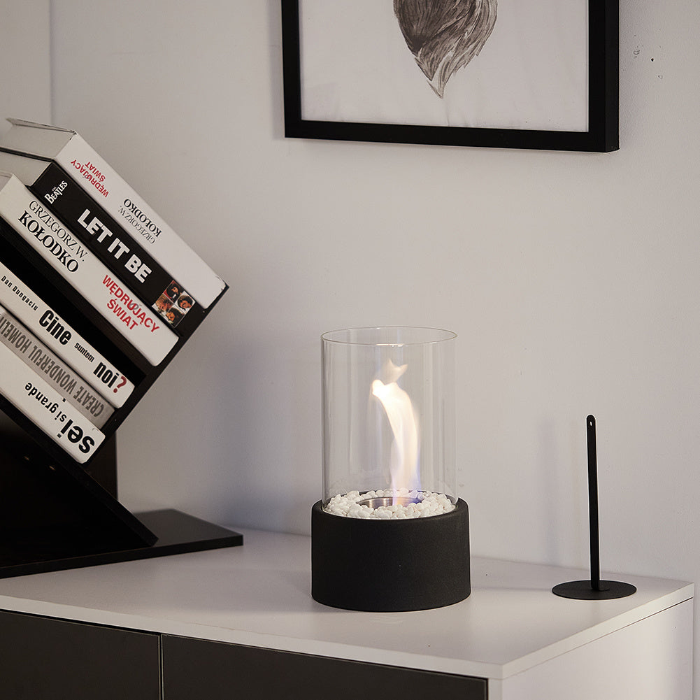 Tabletop Fireplace with Genuine Flame Look