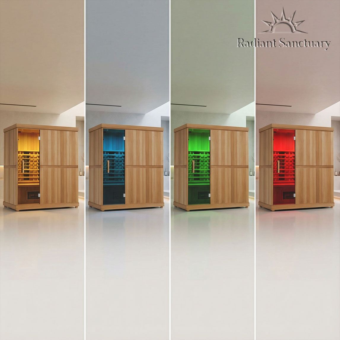 Finnmark FD 3 Infrared Home Sauna with Full Spectrum Heating for Four People