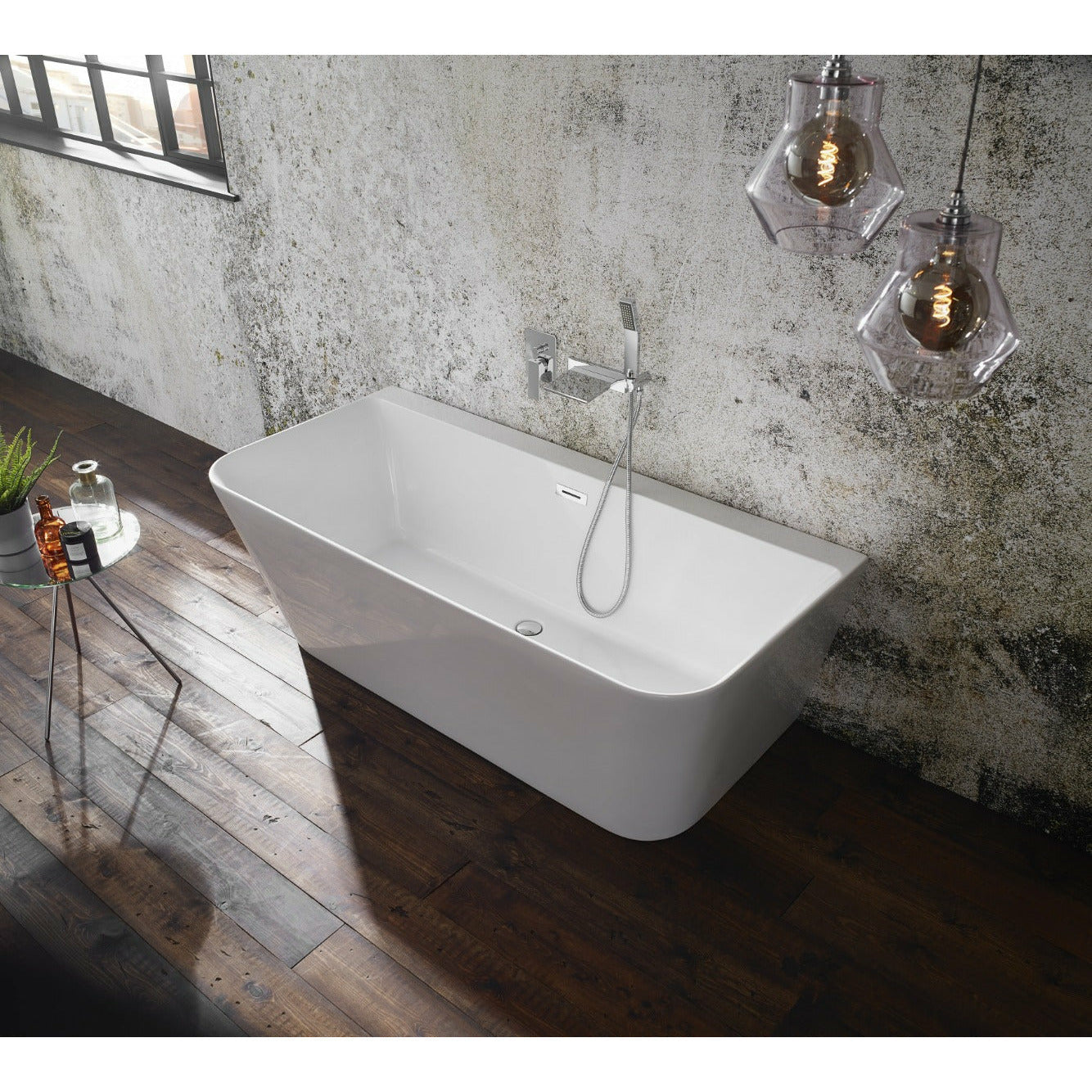 Freestanding Double Ended Back-To-Wall Bath 1700 x 800 - Luxury