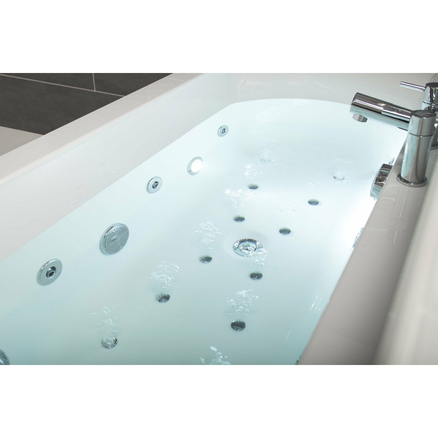 Frontline Polished Chrome Deluxe Whirlpool Jet System