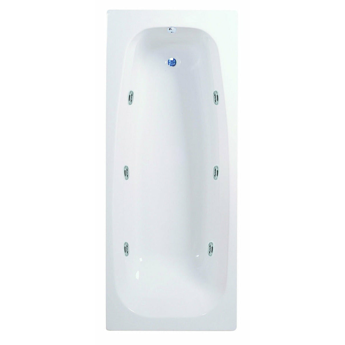 Frontline White Caymen 1700 x 700mm 6 Jet Whirlpool Bath