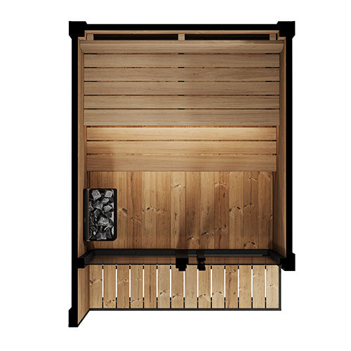 SaunaLife Model GL4 Outdoor Home Sauna Kit