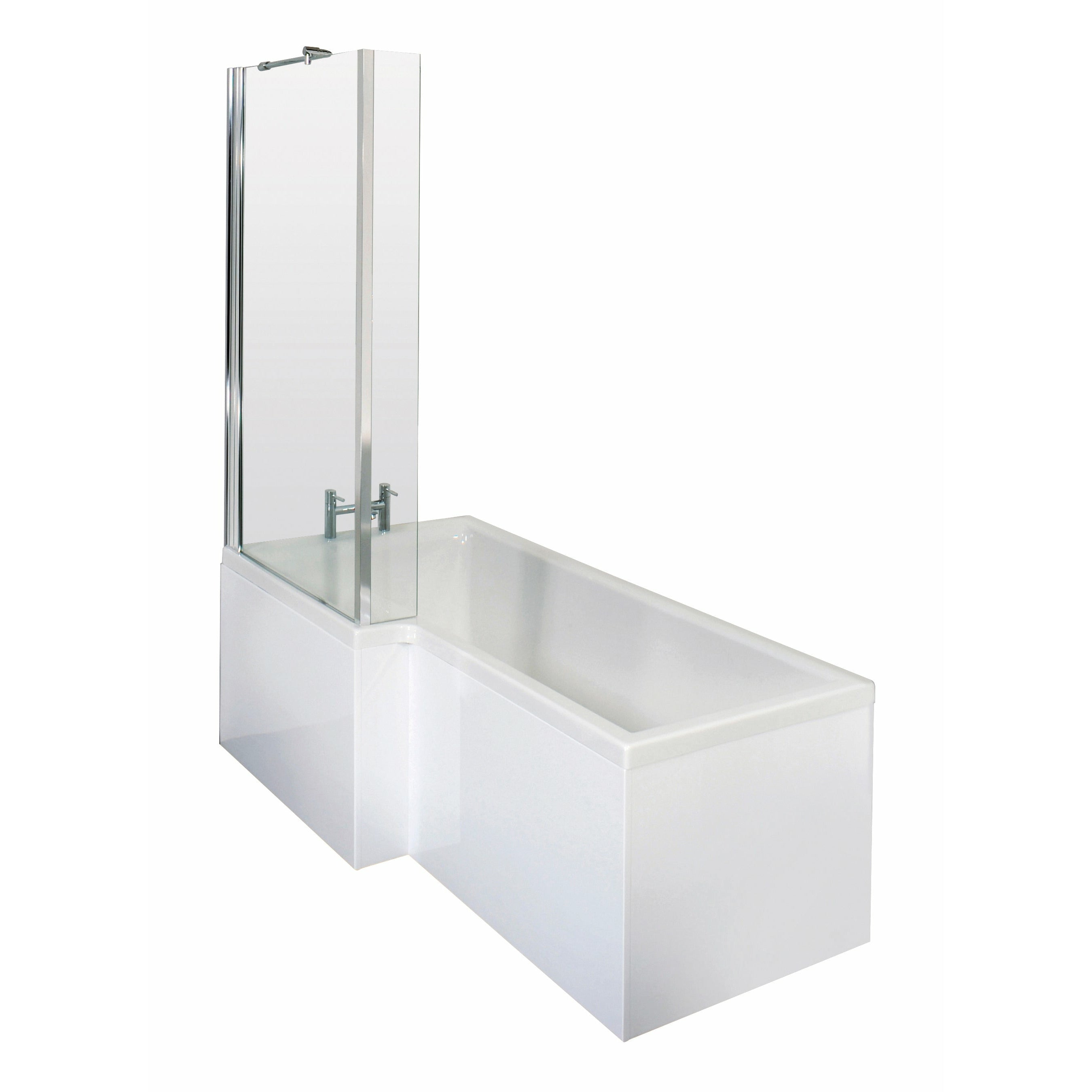 Left Hand Shower Bath Set - 1500mm Square bath