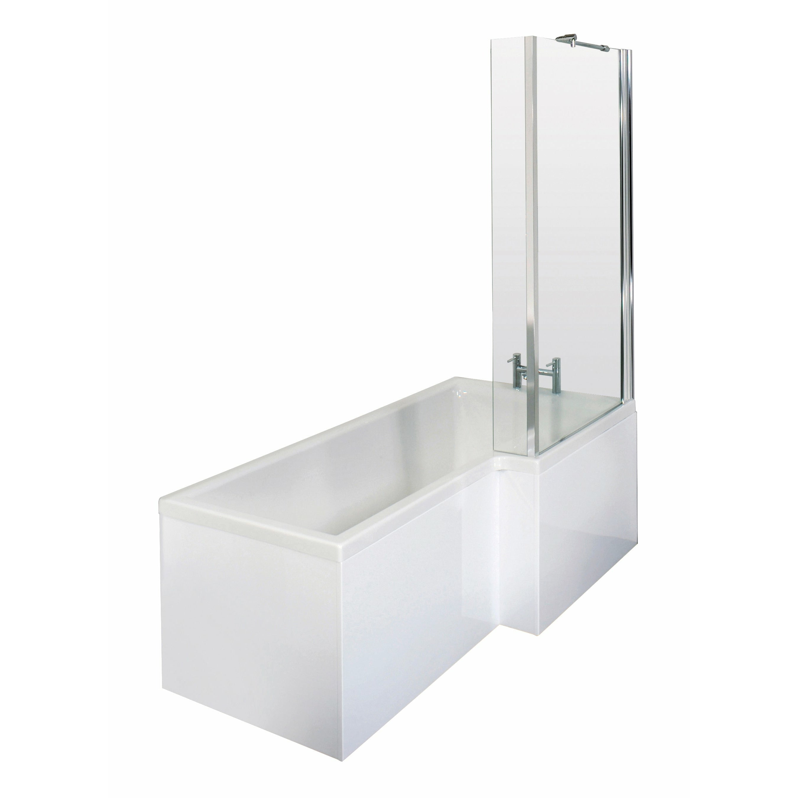 Right Hand Shower Bath Set - 1500mm Square bath