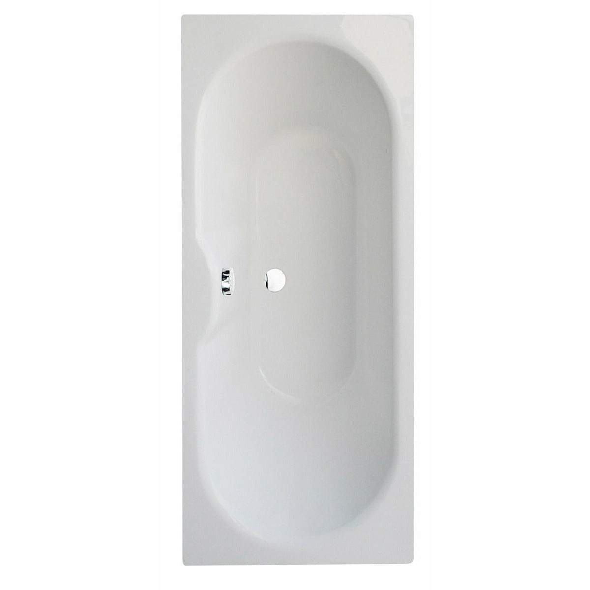 Round Double-Ended Straight Bath - 1700 x 750mm | Luna