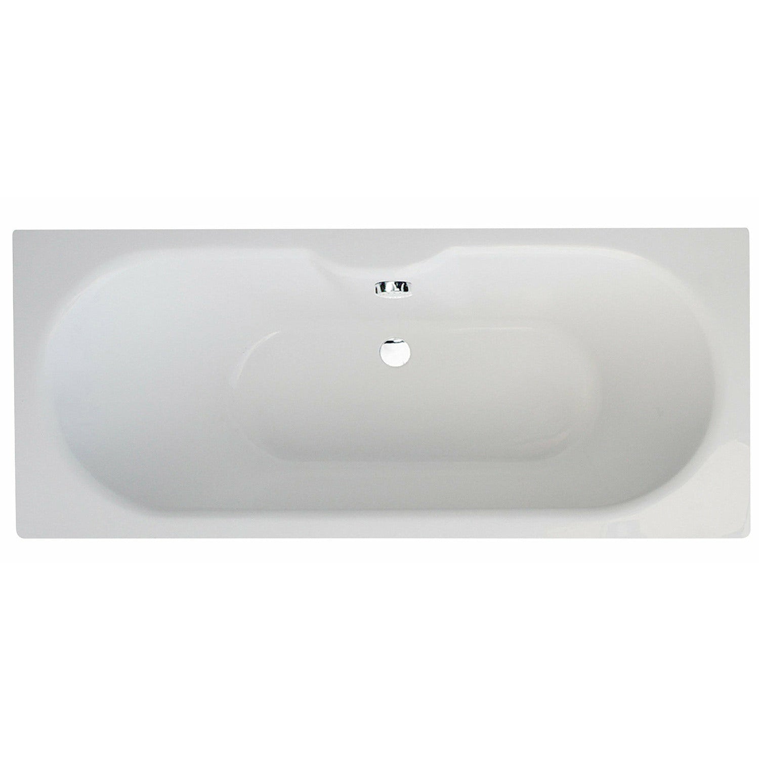 Round Double-Ended Straight Bath - 1700 x 750mm | Luna