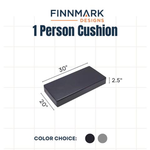 Finnmark 1-Person Sauna Cushion for FD-1, Marine Grade Vinyl