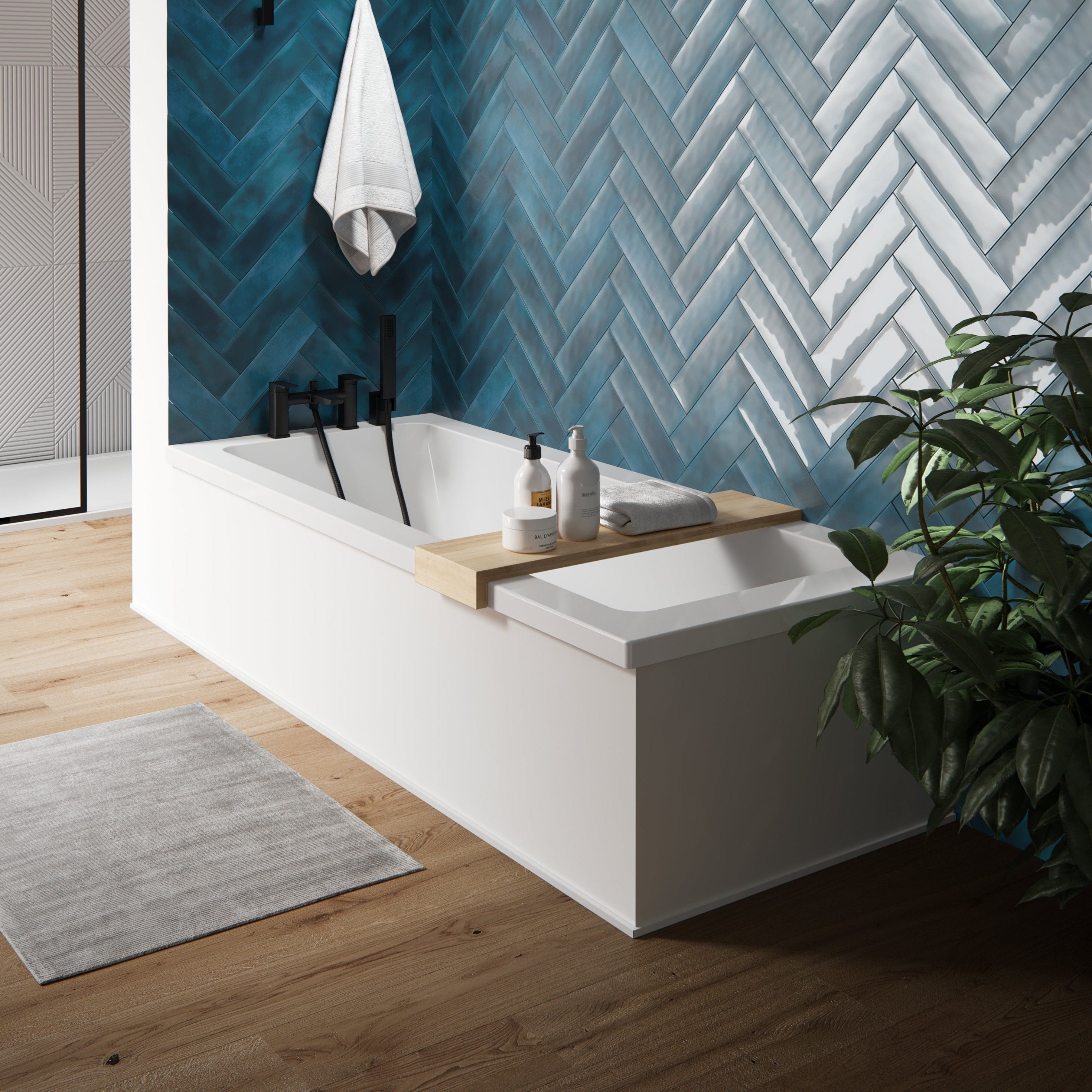 Single Ended Bathtub - 1700 x 750 | Saneux Stetson