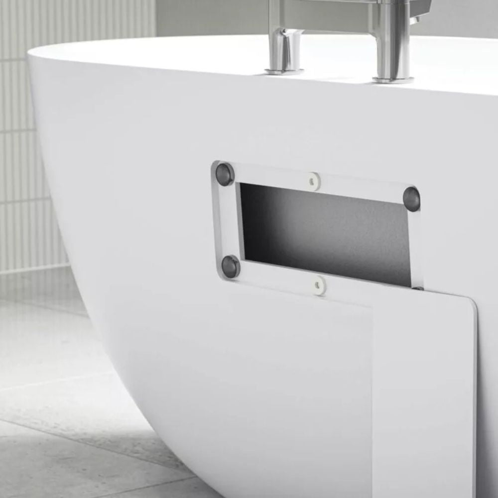 Tanaro, acrylic freestanding bath with ledge 1680 x 780