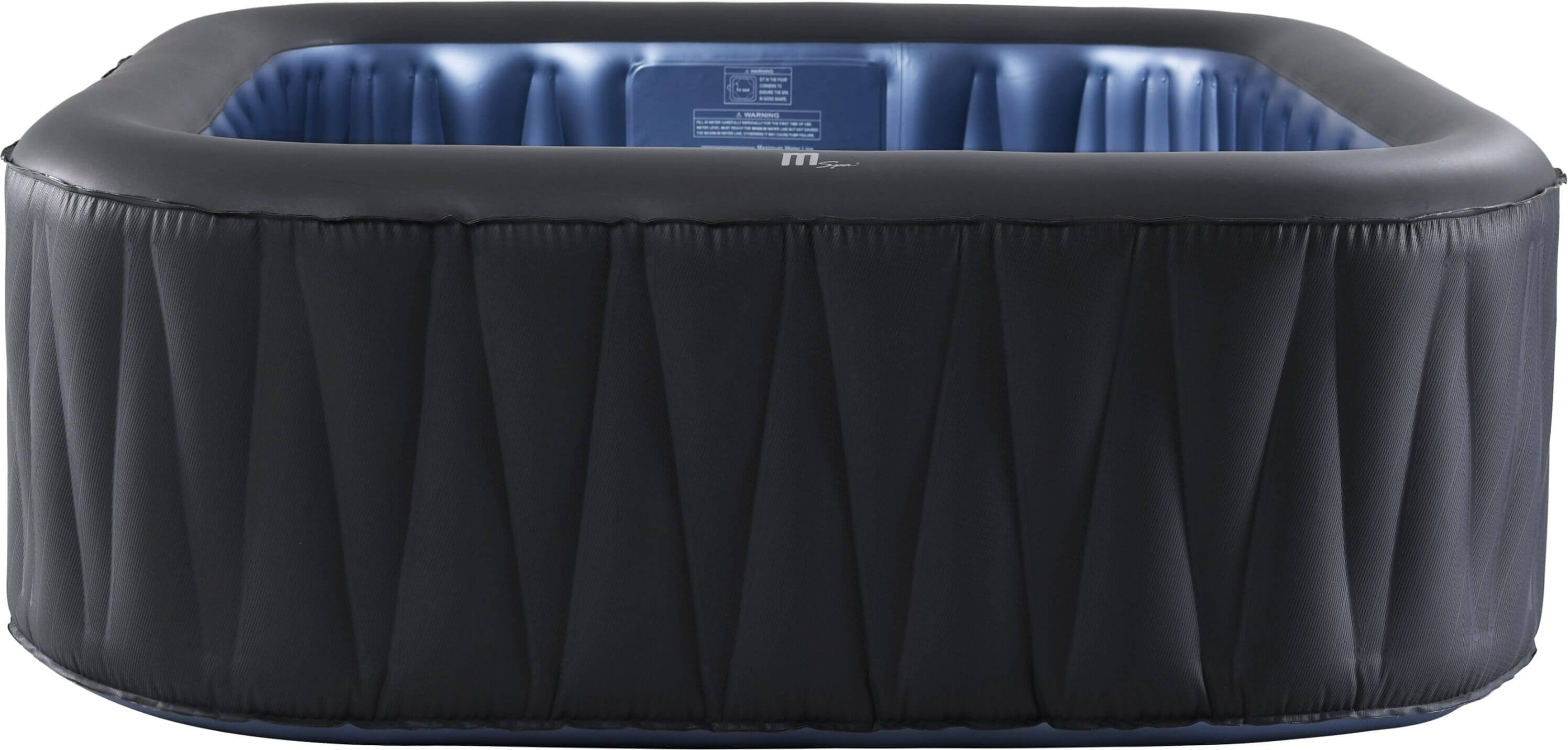 MSPA Black Inflatable Hot Tub 4-6 People - 245 Gallon - Plug&Play I SPAFAIR