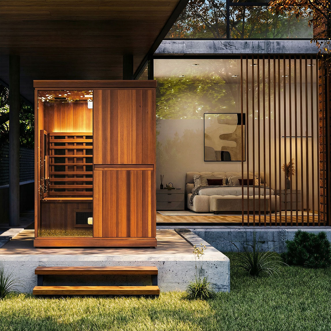 Finnmark FD 3 Infrared Home Sauna with Full Spectrum Heating for Four People